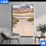 Leuchtbild Duenen Am Nordseestrand No 2 Hochformat Produktvorschau mit dem Bild Dünen am Nordseestrand No.2 im Format Hochformat.