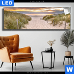 Leuchtbild Duenen Am Nordseestrand No 2 Panorama Produktvorschau mit dem Bild Dünen am Nordseestrand No.2 im Format Panorama.