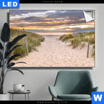 Leuchtbild Duenen Am Nordseestrand No 2 Querformat Produktvorschau mit dem Bild Dünen am Nordseestrand No.2 im Format Querformat.