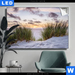 Leuchtbild Duenen Und Abendsonne Querformat Produktvorschau mit dem Bild Dünen und Abendsonne im Format Querformat.