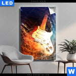 Leuchtbild E Gitarre Hochformat Produktvorschau mit dem Bild E-Gitarre im Format Hochformat.