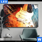 Leuchtbild E Gitarre Querformat Produktvorschau mit dem Bild E-Gitarre im Format Querformat.
