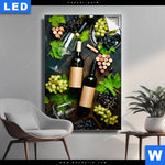 Leuchtbild Edle Weine Geniessen Hochformat Produktvorschau mit dem Bild Edle Weine genießen im Format Hochformat.