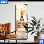 Leuchtbild Eifelturm Am Abstellgleis Schmal Produktvorschau mit dem Bild Eifelturm am Abstellgleis im Format Schmal.