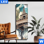 Leuchtbild Eifelturm In Paris Schmal Produktvorschau mit dem Bild Eifelturm in Paris im Format Schmal.