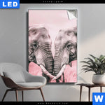 Leuchtbild Elefanten Harmonie In Pastell Hochformat Produktvorschau mit dem Bild Elefanten - Harmonie in Pastell im Format Hochformat.