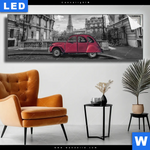 Leuchtbild Ente In Paris Panorama Produktvorschau mit dem Bild Ente in Paris im Format Panorama.