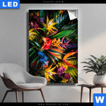 Leuchtbild Exotische Tropische Pflanzen Hochformat Produktvorschau mit dem Bild Exotische tropische Pflanzen im Format Hochformat.