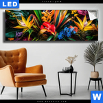 Leuchtbild Exotische Tropische Pflanzen Panorama Produktvorschau mit dem Bild Exotische tropische Pflanzen im Format Panorama.