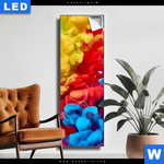 Leuchtbild Farbe Im Wasser Bunt Schmal Produktvorschau mit dem Bild Farbe im Wasser - bunt im Format Schmal.