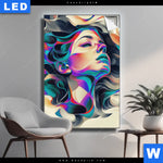 Leuchtbild Farbrausch Der Seele Hochformat Produktvorschau mit dem Bild Farbrausch der Seele im Format Hochformat.