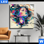 Leuchtbild Farbrausch Der Seele Quadrat Produktvorschau mit dem Bild Farbrausch der Seele im Format Quadrat.