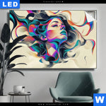 Leuchtbild Farbrausch Der Seele Querformat Produktvorschau mit dem Bild Farbrausch der Seele im Format Querformat.