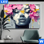 Leuchtbild Florales Portraet Design Querformat Produktvorschau mit dem Bild Florales Porträt Design im Format Querformat.