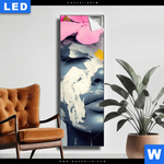 Leuchtbild Florales Portraet Design Schmal Produktvorschau mit dem Bild Florales Porträt Design im Format Schmal.