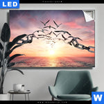 Leuchtbild Fluegel Der Freiheit Querformat Produktvorschau mit dem Bild Flügel der Freiheit im Format Querformat.