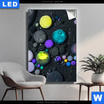 Leuchtbild Fluid Art Bubbless No 1 Hochformat Produktvorschau mit dem Bild Fluid Art - Bubbless No.1 im Format Hochformat.