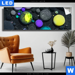 Leuchtbild Fluid Art Bubbless No 1 Panorama Produktvorschau mit dem Bild Fluid Art - Bubbless No.1 im Format Panorama.