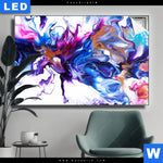 Leuchtbild Fluid Art Floral Querformat Produktvorschau mit dem Bild Fluid Art Floral im Format Querformat.