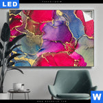 Leuchtbild Fluid Art Fruehlingszauber Querformat Produktvorschau mit dem Bild Fluid Art Frühlingszauber im Format Querformat.