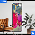 Leuchtbild Fluid Art Fruehlingszauber Schmal Produktvorschau mit dem Bild Fluid Art Frühlingszauber im Format Schmal.