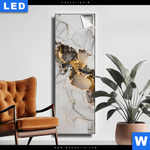 Leuchtbild Fluid Art Gold Schmal Produktvorschau mit dem Bild Fluid Art Gold im Format Schmal.