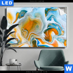 Leuchtbild Fluid Art Lagune Querformat Produktvorschau mit dem Bild Fluid Art Lagune im Format Querformat.