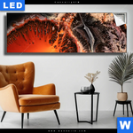 Leuchtbild Fluid Art Lavastrom Panorama Produktvorschau mit dem Bild Fluid Art Lavastrom im Format Panorama.