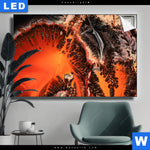 Leuchtbild Fluid Art Lavastrom Querformat Produktvorschau mit dem Bild Fluid Art Lavastrom im Format Querformat.