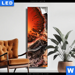 Leuchtbild Fluid Art Lavastrom Schmal Produktvorschau mit dem Bild Fluid Art Lavastrom im Format Schmal.