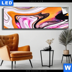 Leuchtbild Fluid Art Sweets Panorama Produktvorschau mit dem Bild Fluid Art Sweets im Format Panorama.