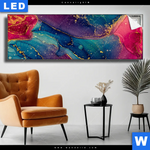 Leuchtbild Fluid Fantasia Panorama Produktvorschau mit dem Bild Fluid Fantasia im Format Panorama.