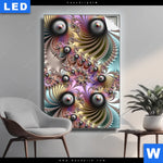 Leuchtbild Fraktale Kunst No 1 Hochformat Produktvorschau mit dem Bild Fraktale Kunst No.1 im Format Hochformat.
