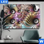 Leuchtbild Fraktale Kunst No 1 Querformat Produktvorschau mit dem Bild Fraktale Kunst No.1 im Format Querformat.