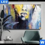 Leuchtbild Frau Martini Cocktail Querformat Produktvorschau mit dem Bild Frau & Martini Cocktail im Format Querformat.