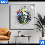 Leuchtbild Freiheitsstatue Pop Art No 1 Quadrat Produktvorschau mit dem Bild Freiheitsstatue Pop Art No.1 im Format Quadrat.