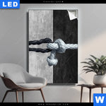 Leuchtbild Freundschaft Respekt Hochformat Produktvorschau mit dem Bild Freundschaft & Respekt im Format Hochformat.