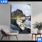 Leuchtbild Fruehling In Norwegen Hochformat Produktvorschau mit dem Bild Frühling in Norwegen im Format Hochformat.