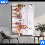 Leuchtbild Gesunde Vielfalt Aus Loeffeln Hochformat Produktvorschau mit dem Bild Gesunde Vielfalt aus Löffeln im Format Hochformat.