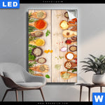 Leuchtbild Gewuerze Auf Hoelzernen Loeffeln Hochformat Produktvorschau mit dem Bild Gewürze auf hölzernen Löffeln im Format Hochformat.