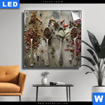 Leuchtbild Gewuerze Der Welt Quadrat Produktvorschau mit dem Bild Gewürze der Welt im Format Quadrat.