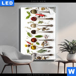 Leuchtbild Gewuerzvielfalt Hochformat Produktvorschau mit dem Bild Gewürzvielfalt im Format Hochformat.