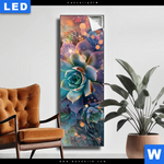 Leuchtbild Glaenzende Sukkulenten Schmal Produktvorschau mit dem Bild Glänzende Sukkulenten im Format Schmal.