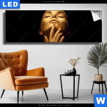 Leuchtbild Golden Skin Panorama Produktvorschau mit dem Bild Golden Skin im Format Panorama.