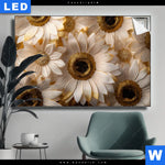 Leuchtbild Goldene Bluetenpracht Querformat Produktvorschau mit dem Bild Goldene Blütenpracht im Format Querformat.