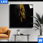 Leuchtbild Goldene Traenen Quadrat Produktvorschau mit dem Bild Goldene Tränen im Format Quadrat.