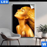 Leuchtbild Goldenes Haar Hochformat Produktvorschau mit dem Bild Goldenes Haar im Format Hochformat.