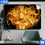 Leuchtbild Goldenes Haar No 2 Querformat Produktvorschau mit dem Bild Goldenes Haar No. 2 im Format Querformat.