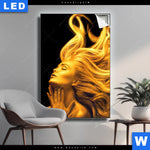Leuchtbild Goldenes Haar No 3 Hochformat Produktvorschau mit dem Bild Goldenes Haar No.3 im Format Hochformat.