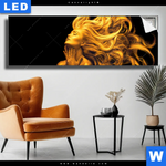 Leuchtbild Goldenes Haar No 3 Panorama Produktvorschau mit dem Bild Goldenes Haar No.3 im Format Panorama.